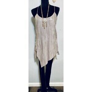 Womens Outfit SzS Fall Holidays Gold Oversized Tank Black Velour Leggings Soft